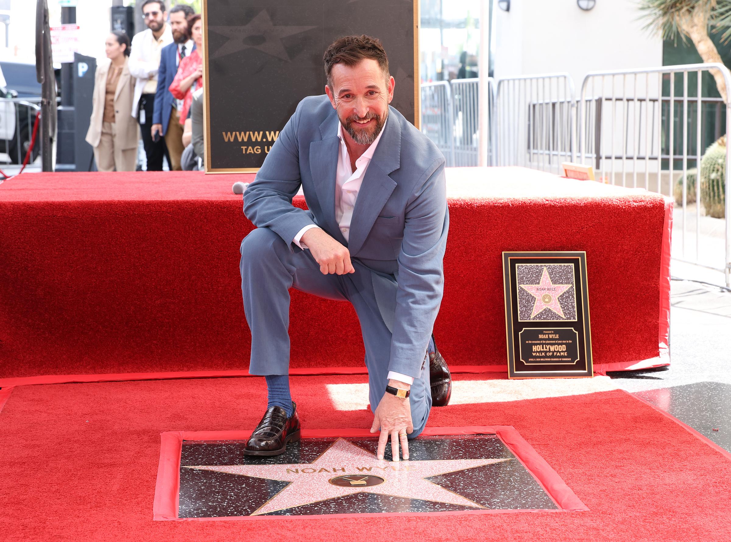 Noah Wyle at the ceremony honoring him with a star on the Hollywood Walk of Fame on April 9, 2026, in Los Angeles, California | Source: Getty Images