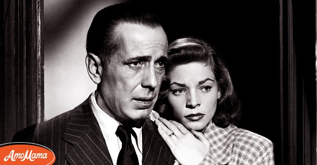 Humphrey Bogart und Lauren Bacall in dem Warner Brothers-Film "The Big Sleep" von 1946 abgebildet. | Quelle: Getty Images