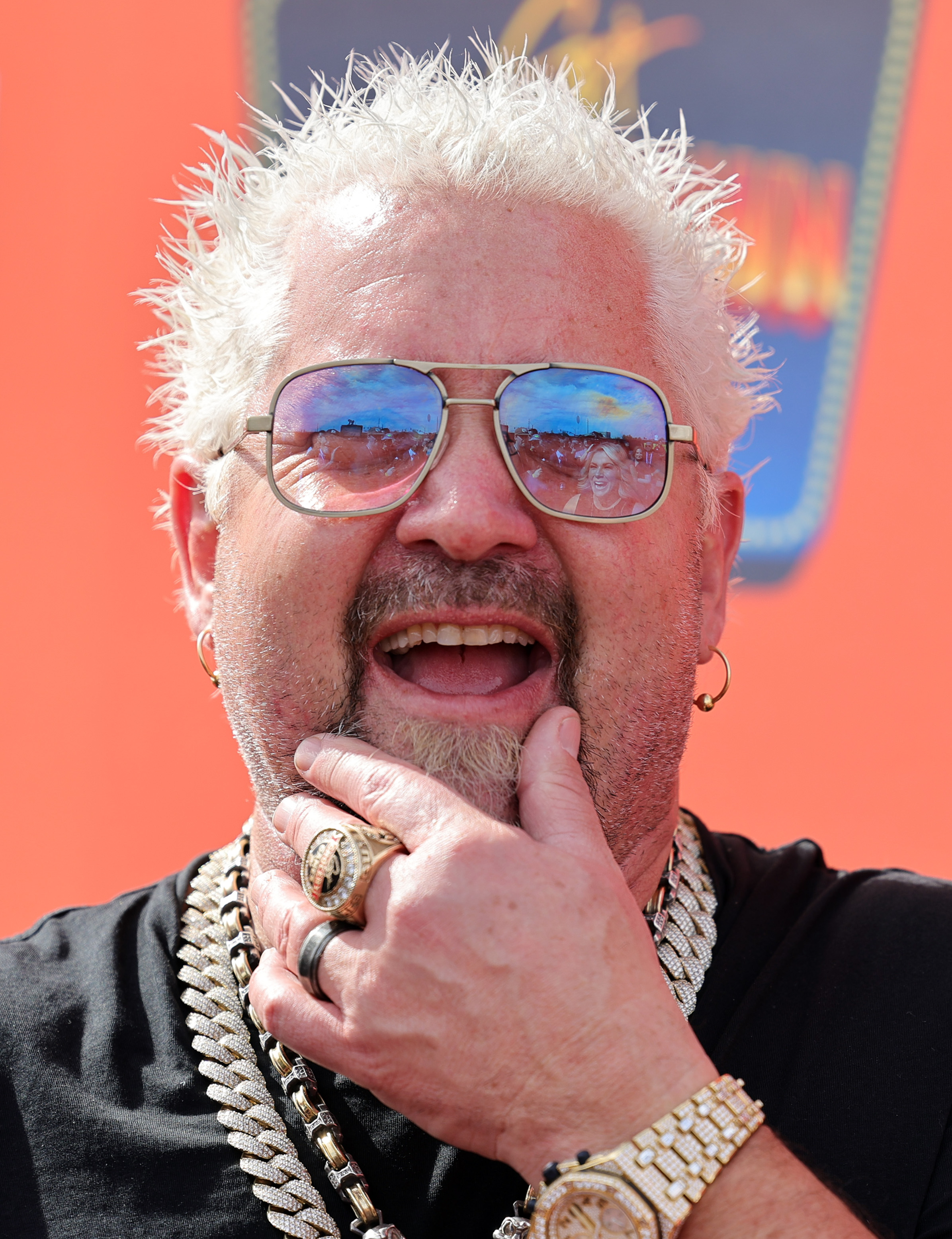 Guy Fieri at Guy Fieri's Flavortown Tailgate in Arizona in February 2023 | Source: Getty Images