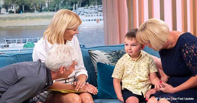 Baby boy who lost both legs after sickening abuse by parents appears on 'Morning' show