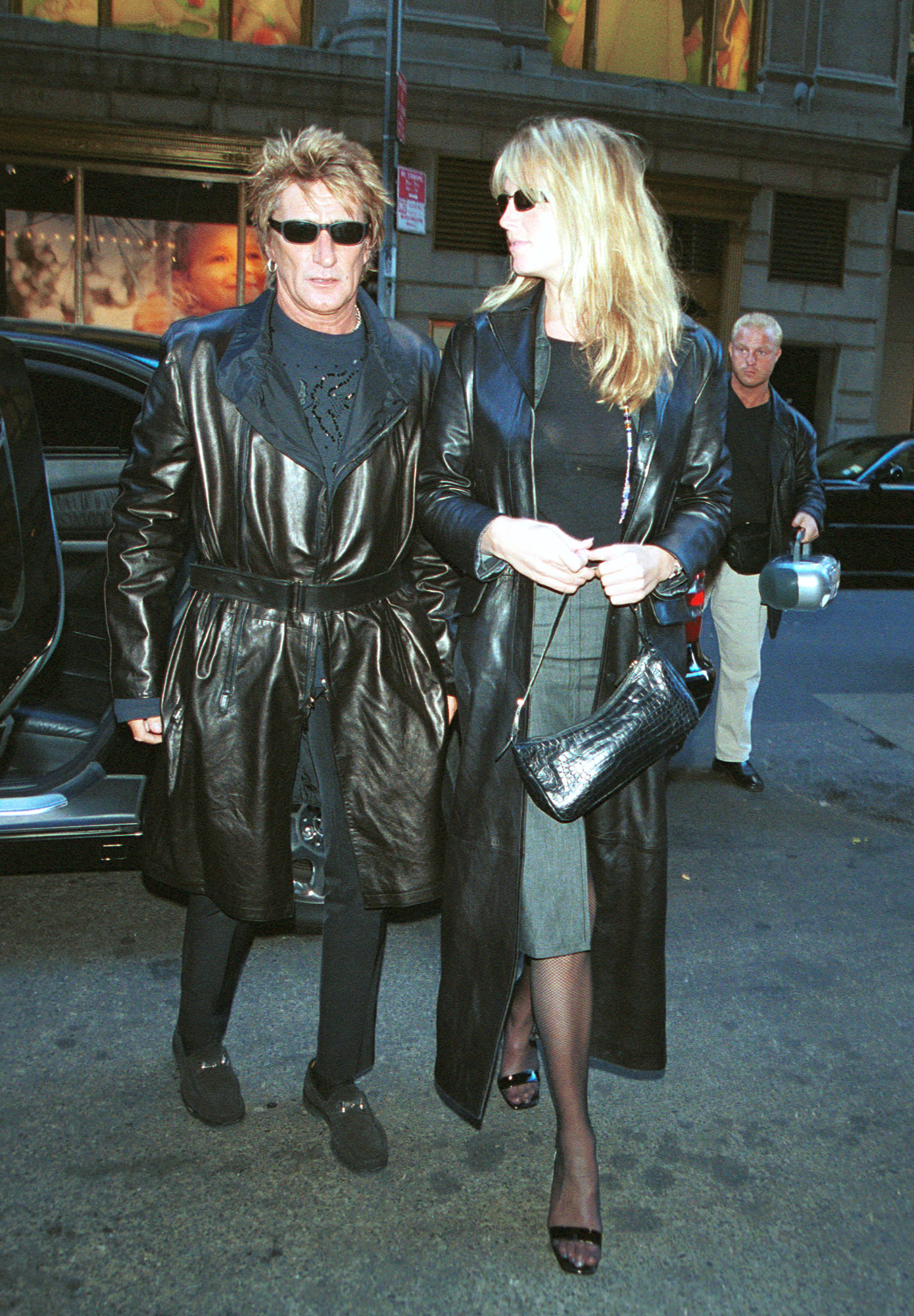 Rod Stewart and Penny Lancaster seen  in New York City on February 13, 2001 | Source: Getty Images