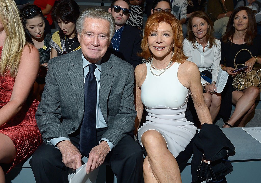 Regis Philbin and Joy Philbin at the Carmen Marc Valvo Spring 2014 fashion show during Mercedes-Benz Fashion Week on September 6, 2013, in New York | Photo: Getty Images