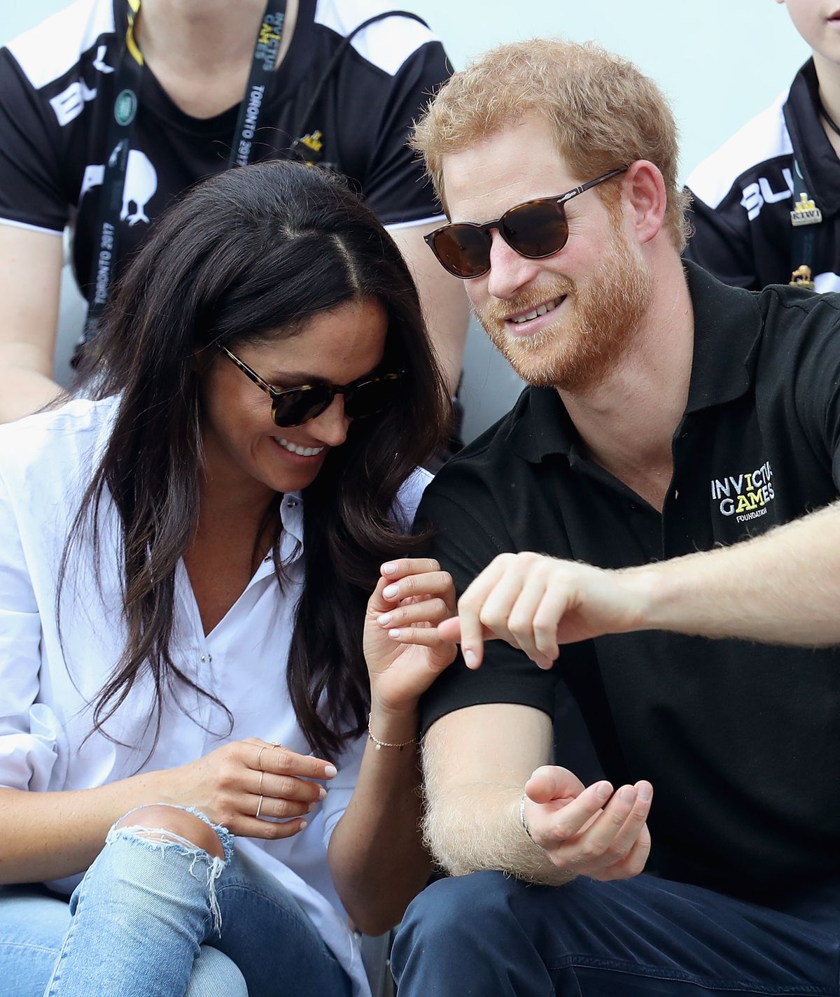 Duchess Meghan and Prince Harry at a Wheelchair Tennis match during the Invictus Games on September 25, 2017, in Toronto, Canada | Photo: Chris Jackson/Getty Images