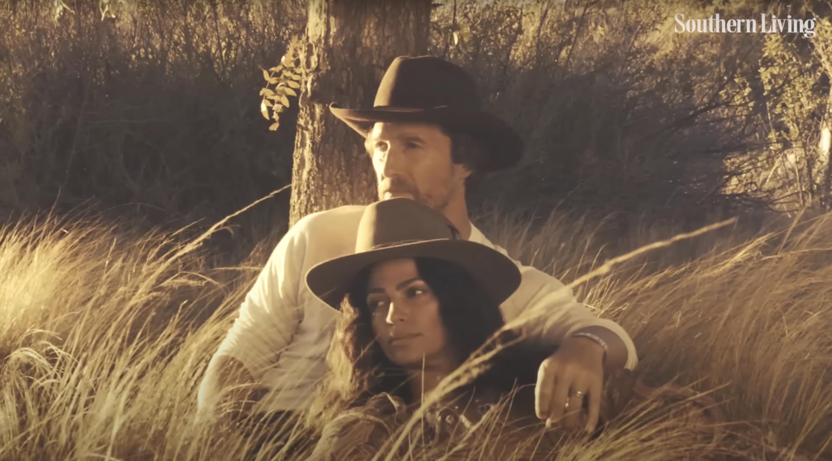 Matthew McConaughey and Camila Alves posing for a picture for their Southern Living interview, posted on March 7, 2024 | Source: YouTube/Southern Living