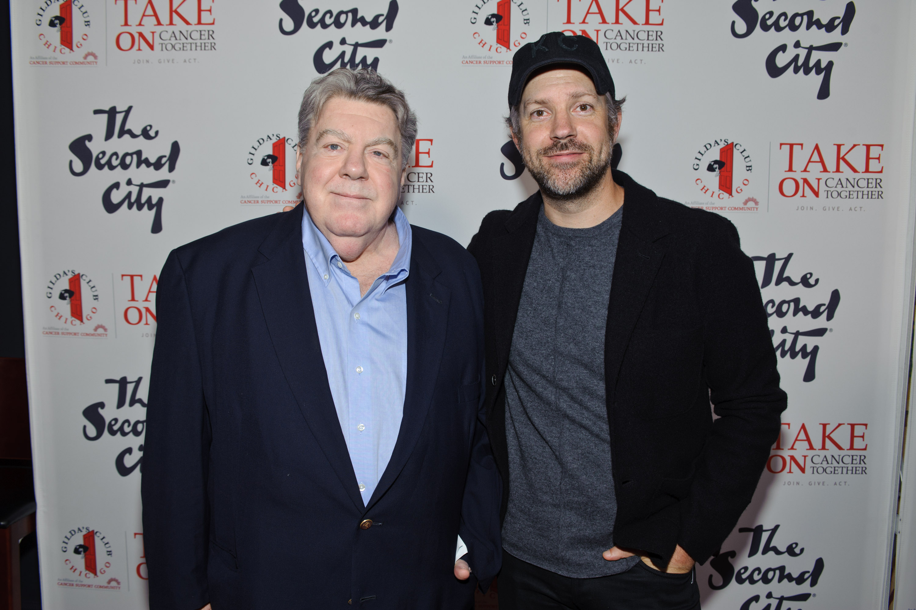 George Wendt and Jason Sudeikis at "I Can't Believe They Wendt There: The Roast Of George Wendt" on September 9, 2017, in Chicago, Illinois | Source: Getty Images