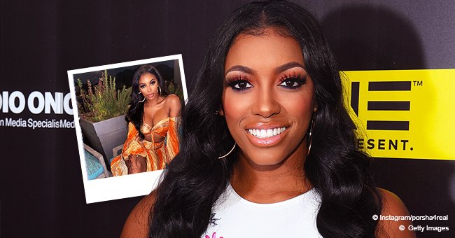 Porsha Williams Flaunts Her Figure in a Matching Orange Top and Skirt ...