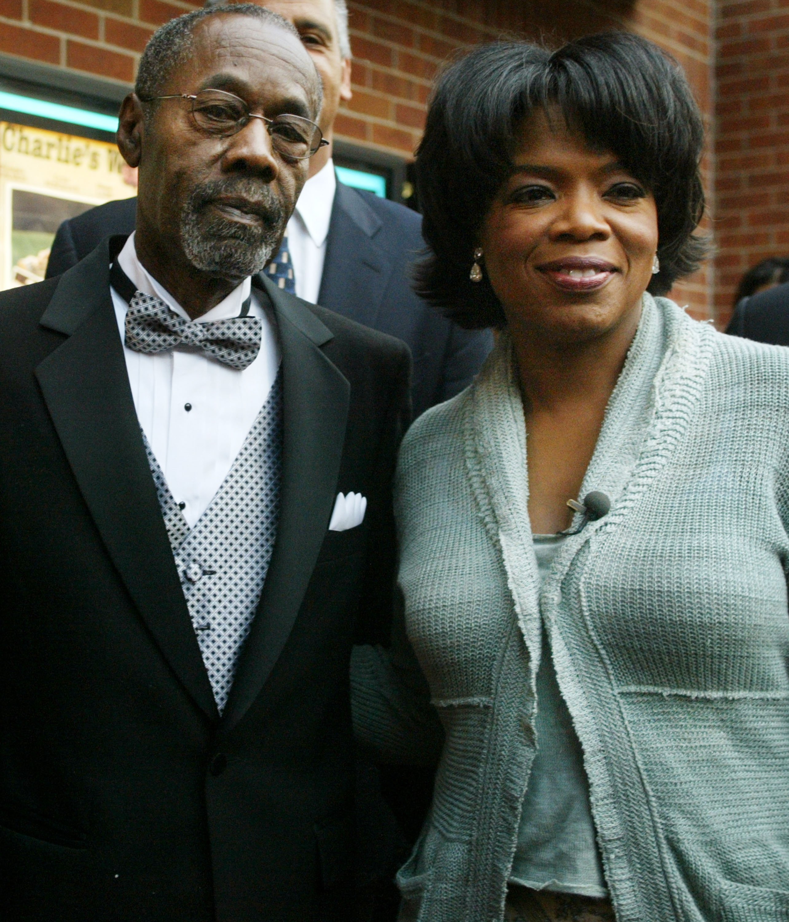 Vernon Winfrey and his daughter, Oprah Winfrey, pictured arriving at the opening of "Charlie's War" at the Nashville Film Festival at the Green Hills Regal Cinema on May 2, 2003, in Nashville, Tennessee. | Source: Getty Images
