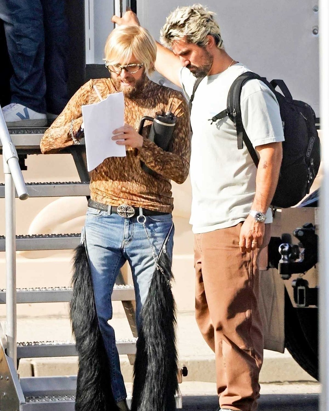 Jonah Hill is seen on the set of "Cut Off" in Los Angeles on October 6, 2025. | Source: Instagram/people