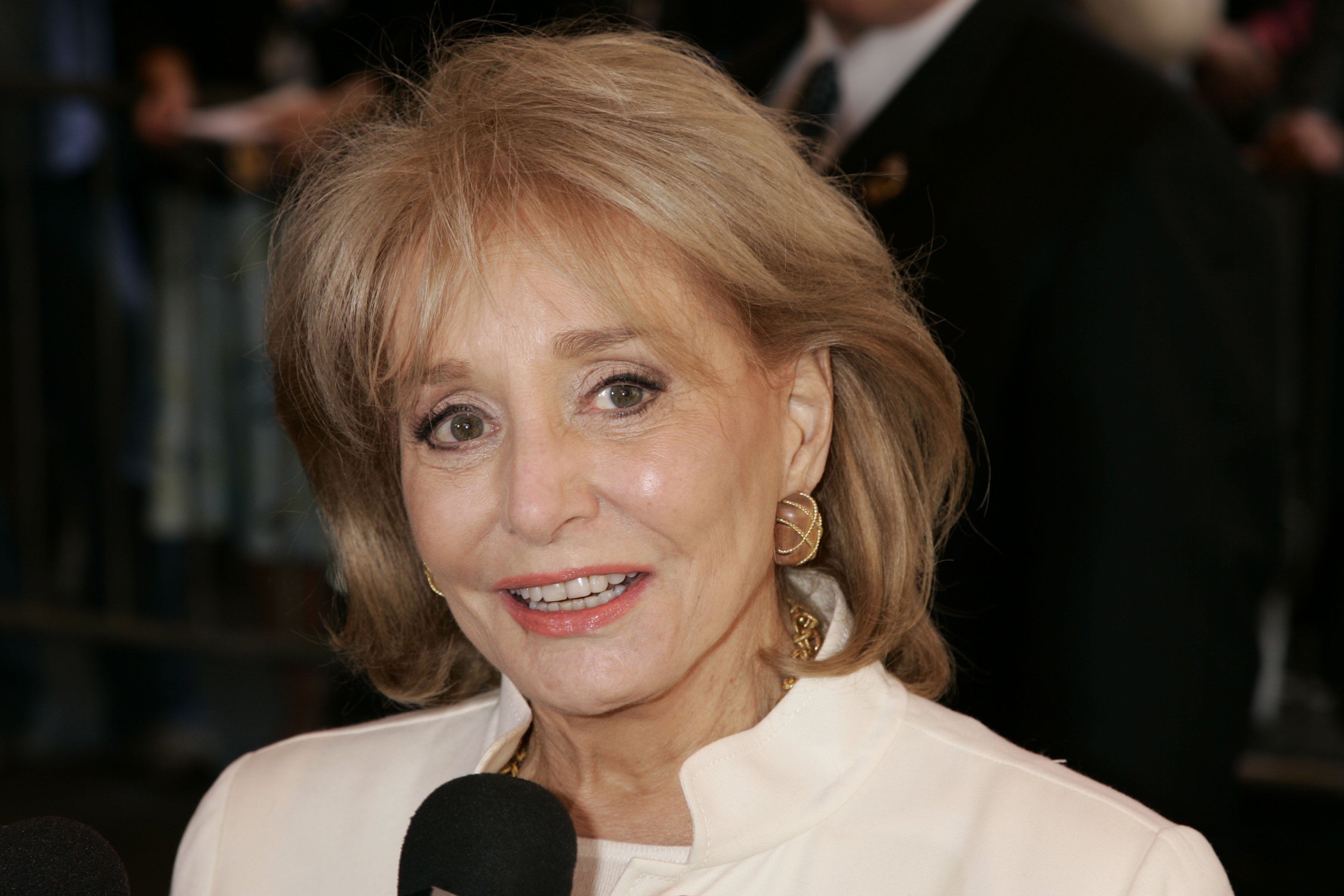 Barbara Walters arrives at the New Amsterdam theater for the Dana Reeve Memorial Service April 10, 2006 in New York City | Source: Getty Images