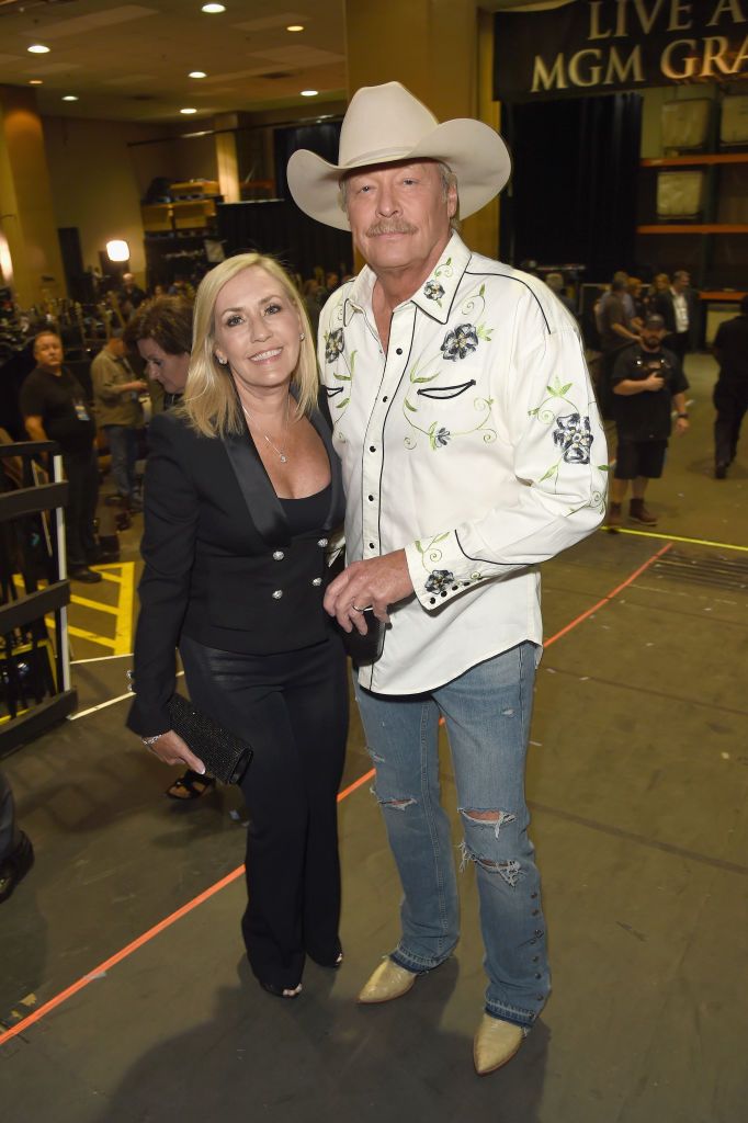 Denise Jackson and Alan Jackson during the 53rd Academy of Country Music Awards at MGM Grand Garden Arena on April 15, 2018, in Las Vegas, Nevada. | Source: Getty Images