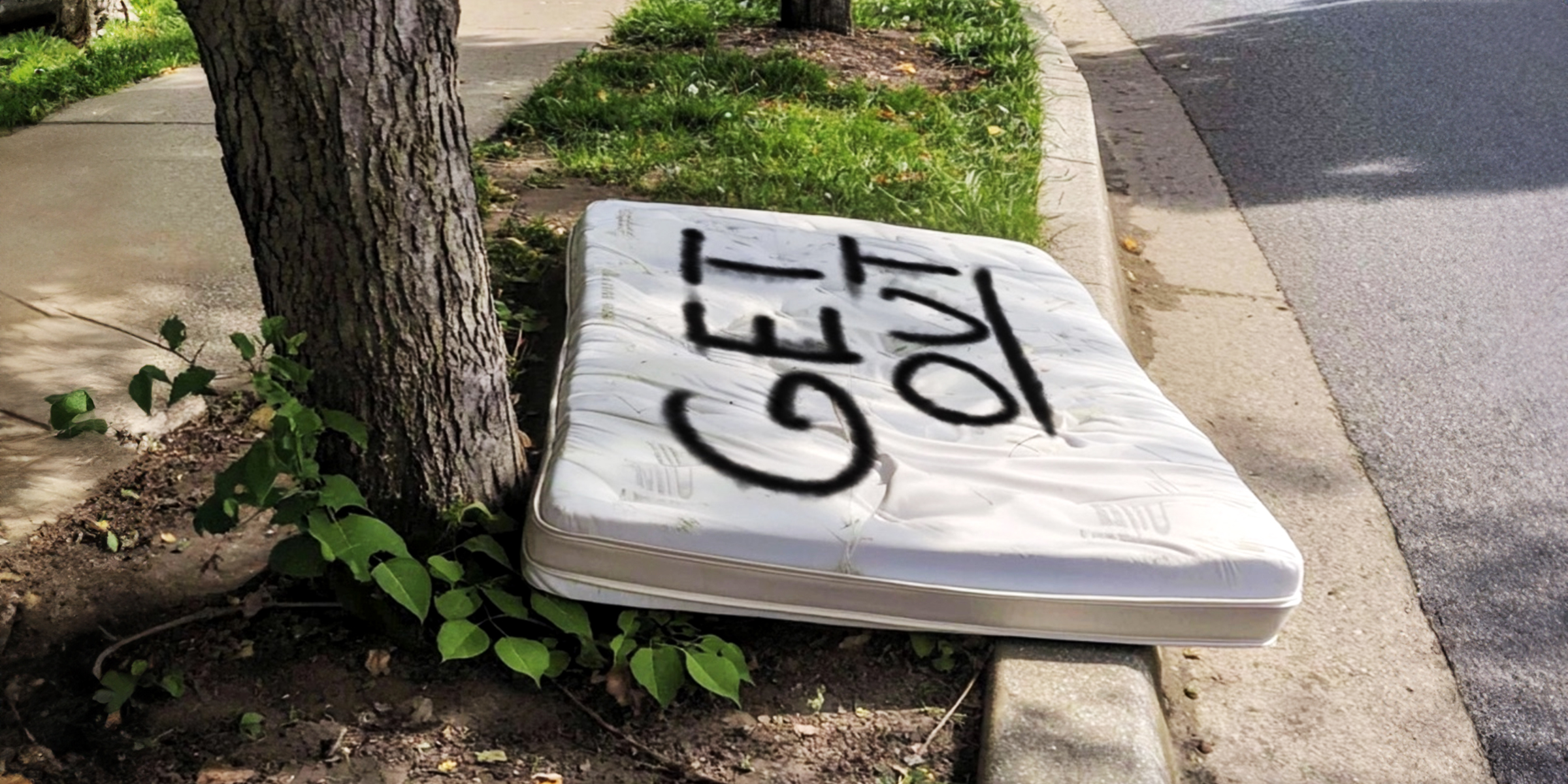 A mattress with a note on it | Source: Amomama