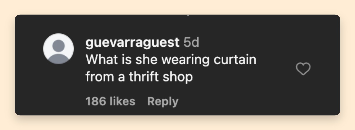 A netizen's comment on Karoline Leavitt's appearance | Source: Instagram/memuchas