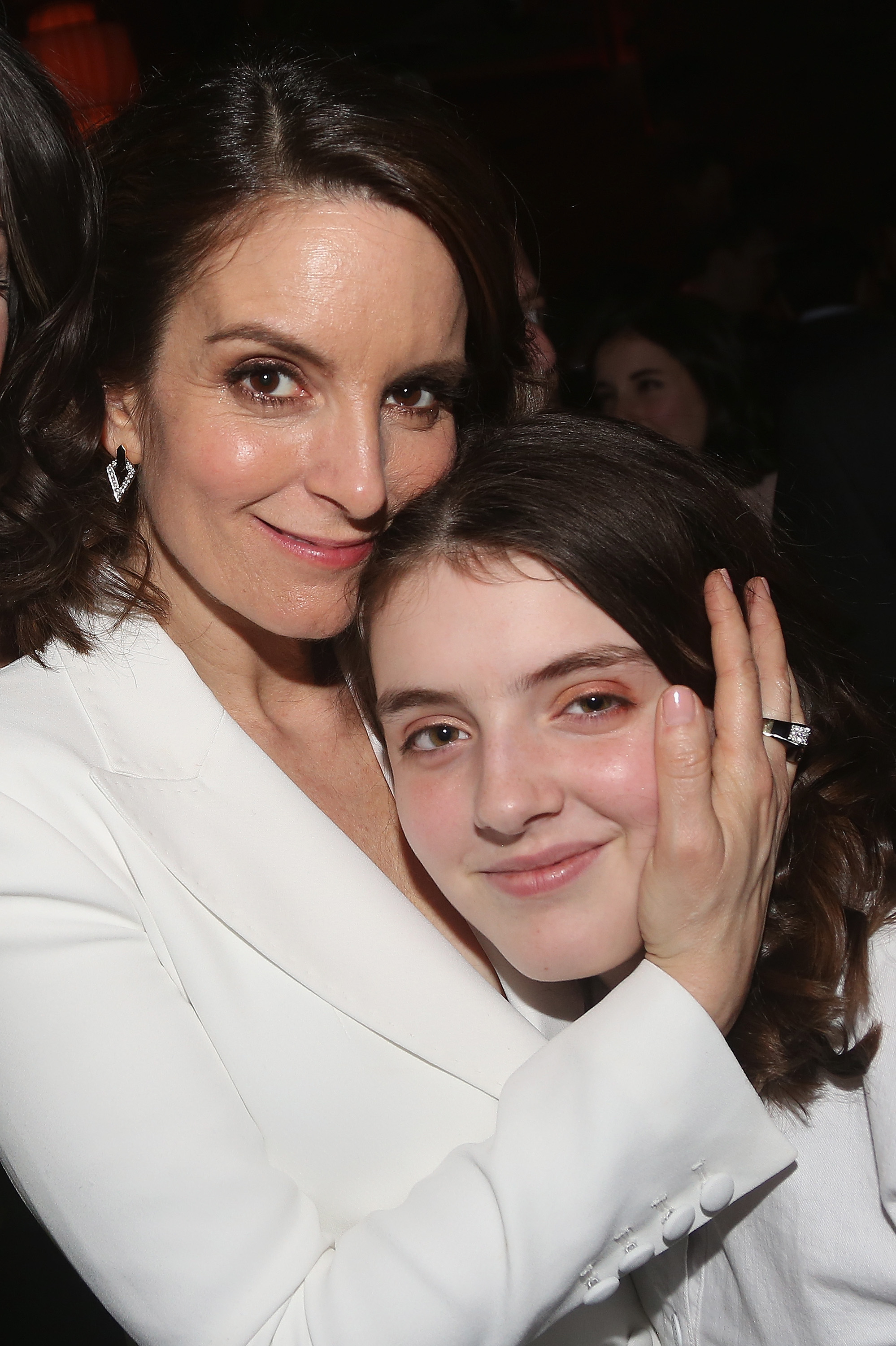 Tina Fey and her daughter Alice Zenobia Richmond pose at the opening night after party for the new musical "Mean Girls" on Broadway based on the cult film at TAO Downtown on April 8, 2018, in New York City. | Source: Getty Images