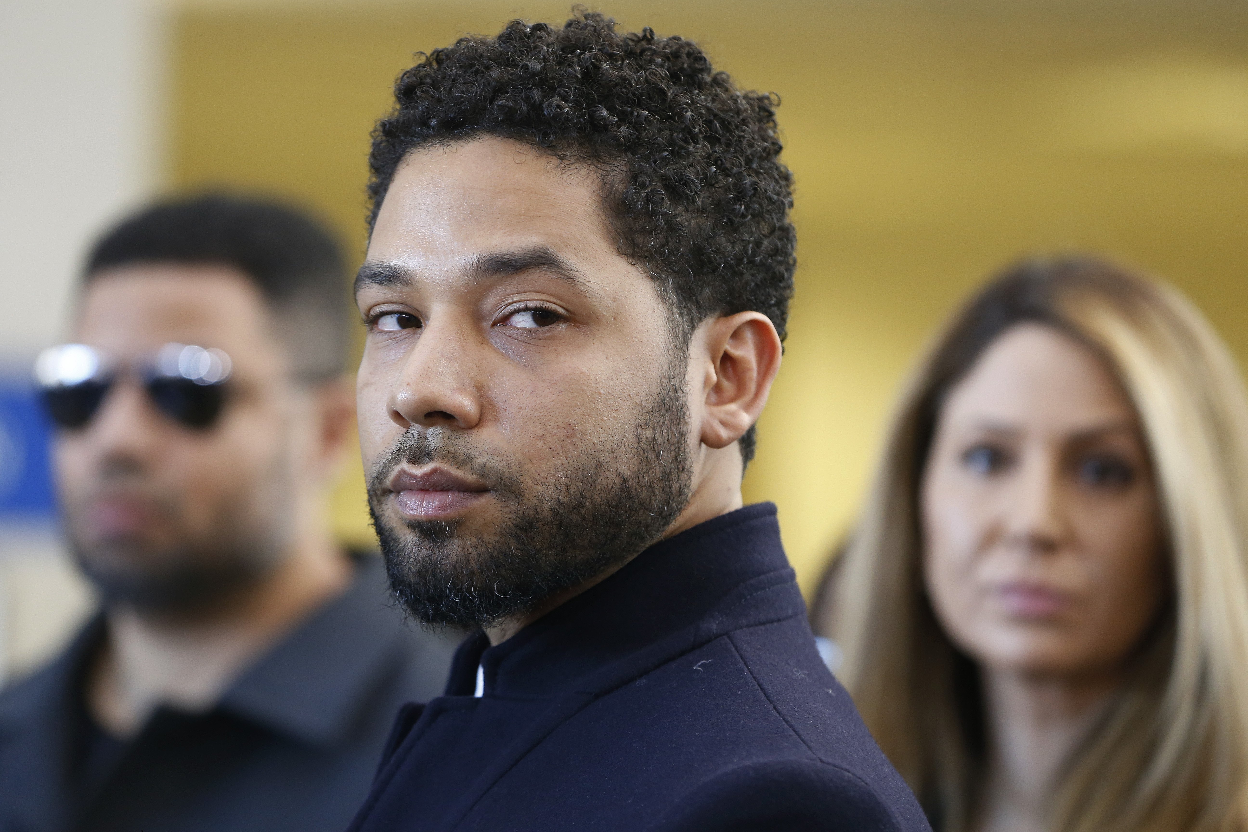 Accused actor Jussie Smollett after his appearance at Leighton Courthouse in March 2019 in Chicago. | Photo: Getty Images