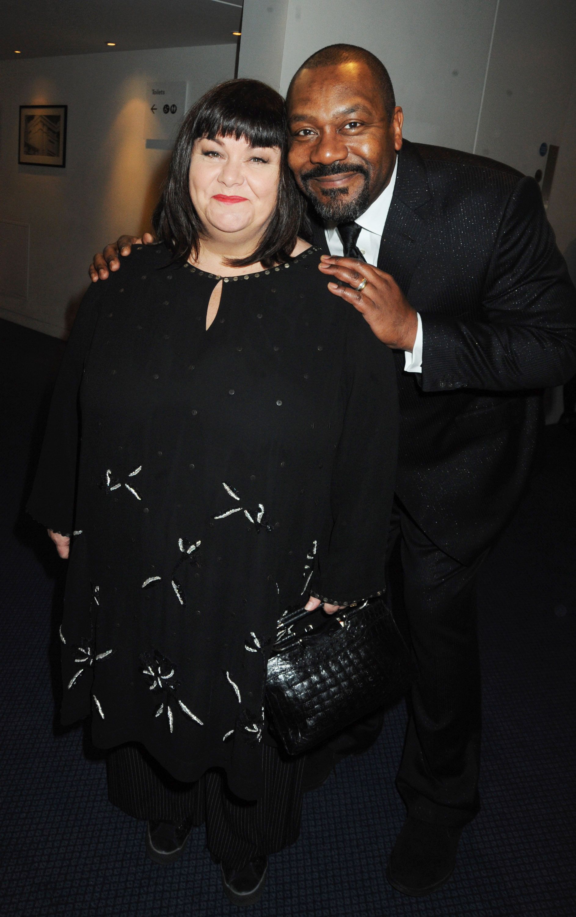 Lenny Henry and Dawn French at the reception ahead of the London Evening Standard Theatre Awards at the Royal Opera House on November 23, 2009 in London, England. | Photo: Getty Images