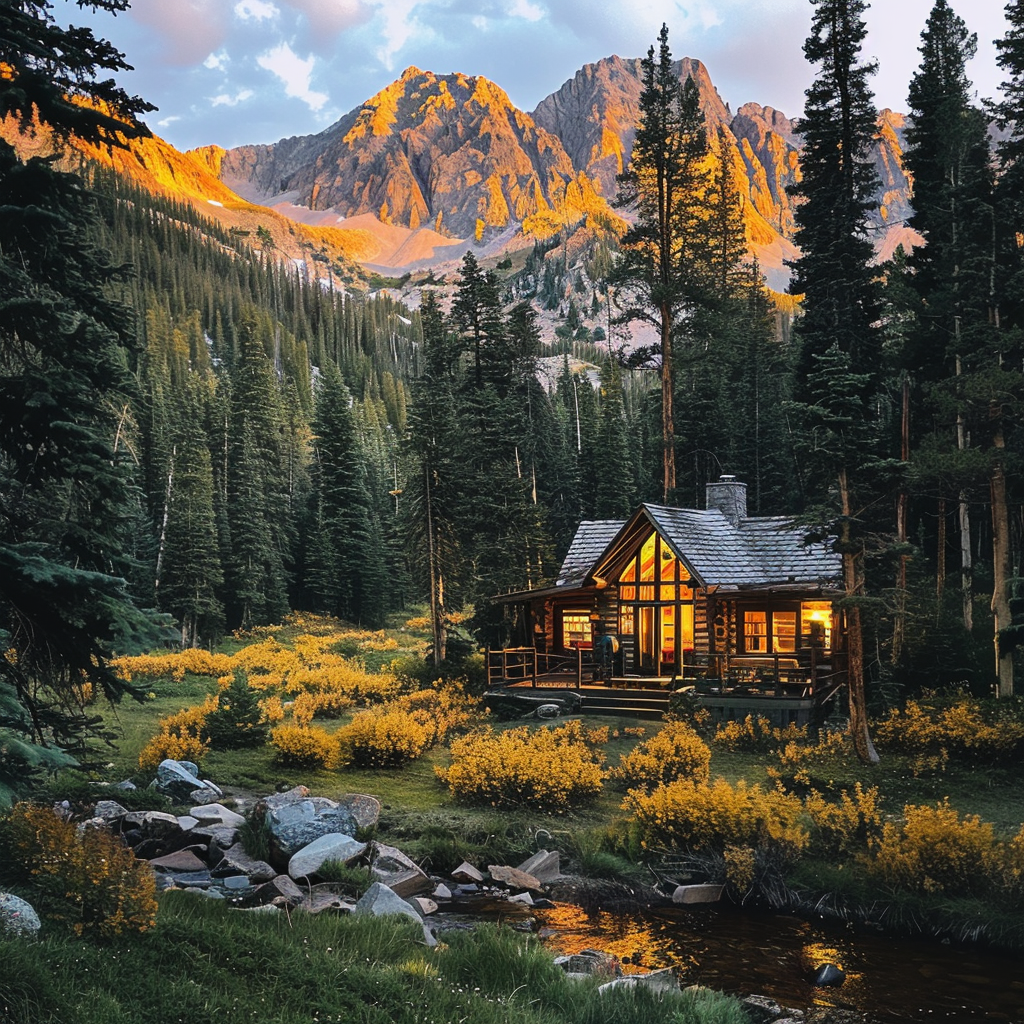 A cabin in the woods | Source: Midjourney