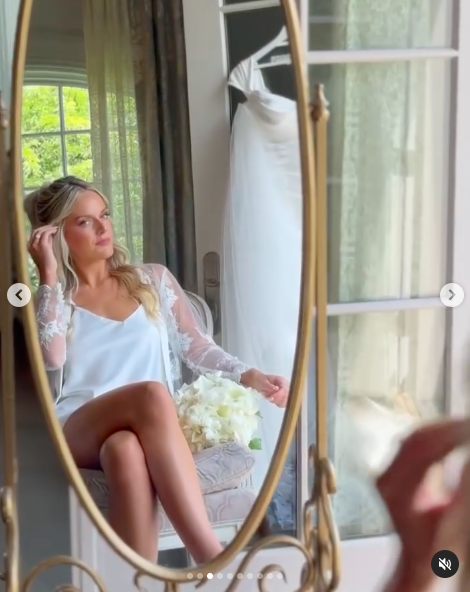 Victoria Schultz getting ready on her wedding day, posted on July 26, 2024 | Source: Instagram/antpagephoto and alenkafilms