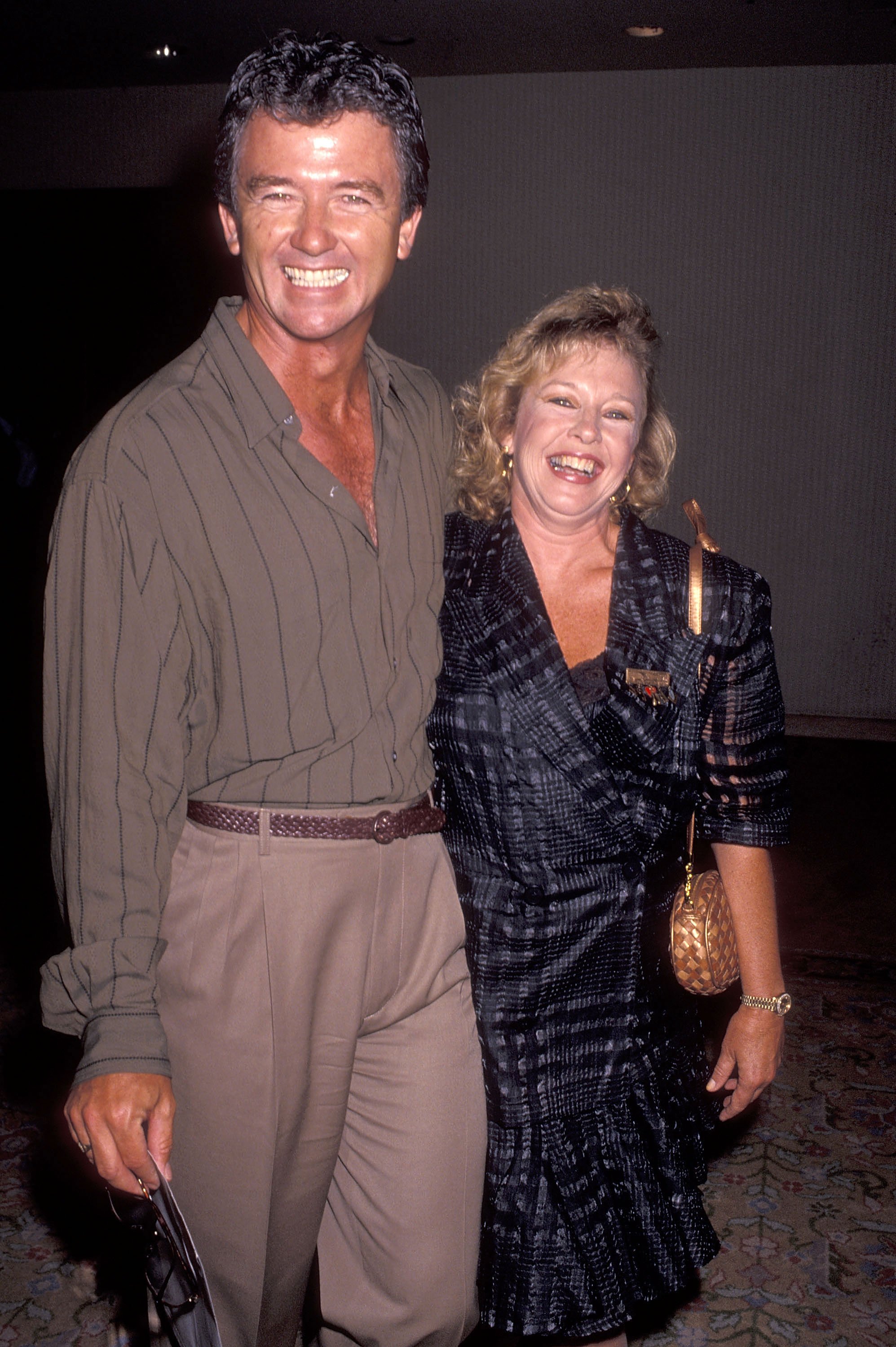 Patrick Duffy and his wife Carlyn Rosser at the ABC Summer TCA Press Tour on July 21, 1991, in Universal City, California | Source: Getty Images