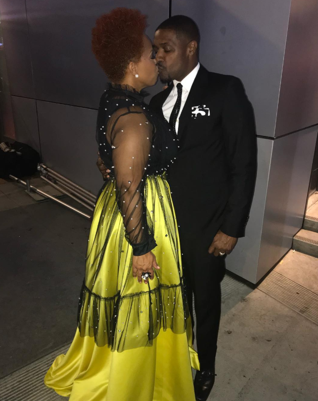 Tina and Glendon "Teddy" Campbell in a photo from the AMAs from October 10, 2018 | Source: Instagram/teddyandtina