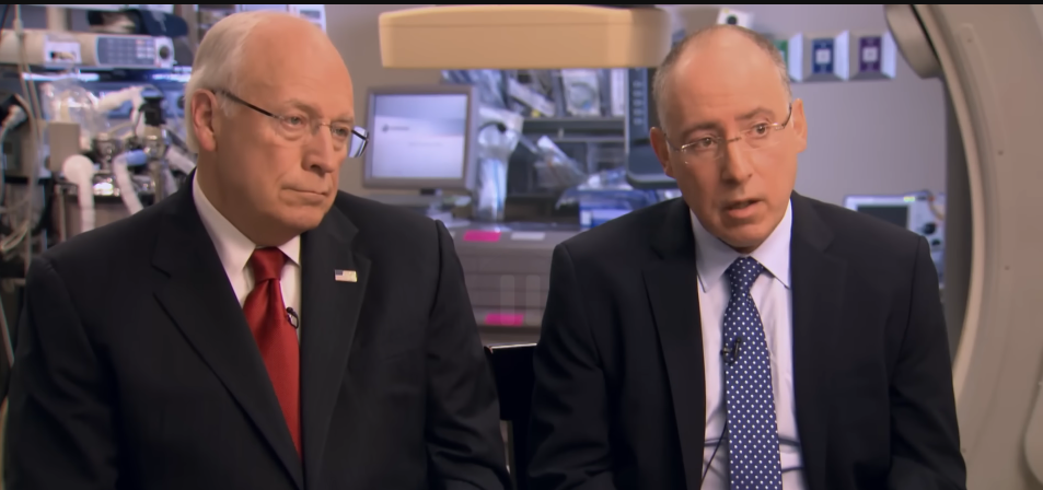 Dick Cheney and Dr. Jonathan Reiner on "60 Minutes," from a video uploaded on November 4, 2025 | Source: Youtube/60 Minutes