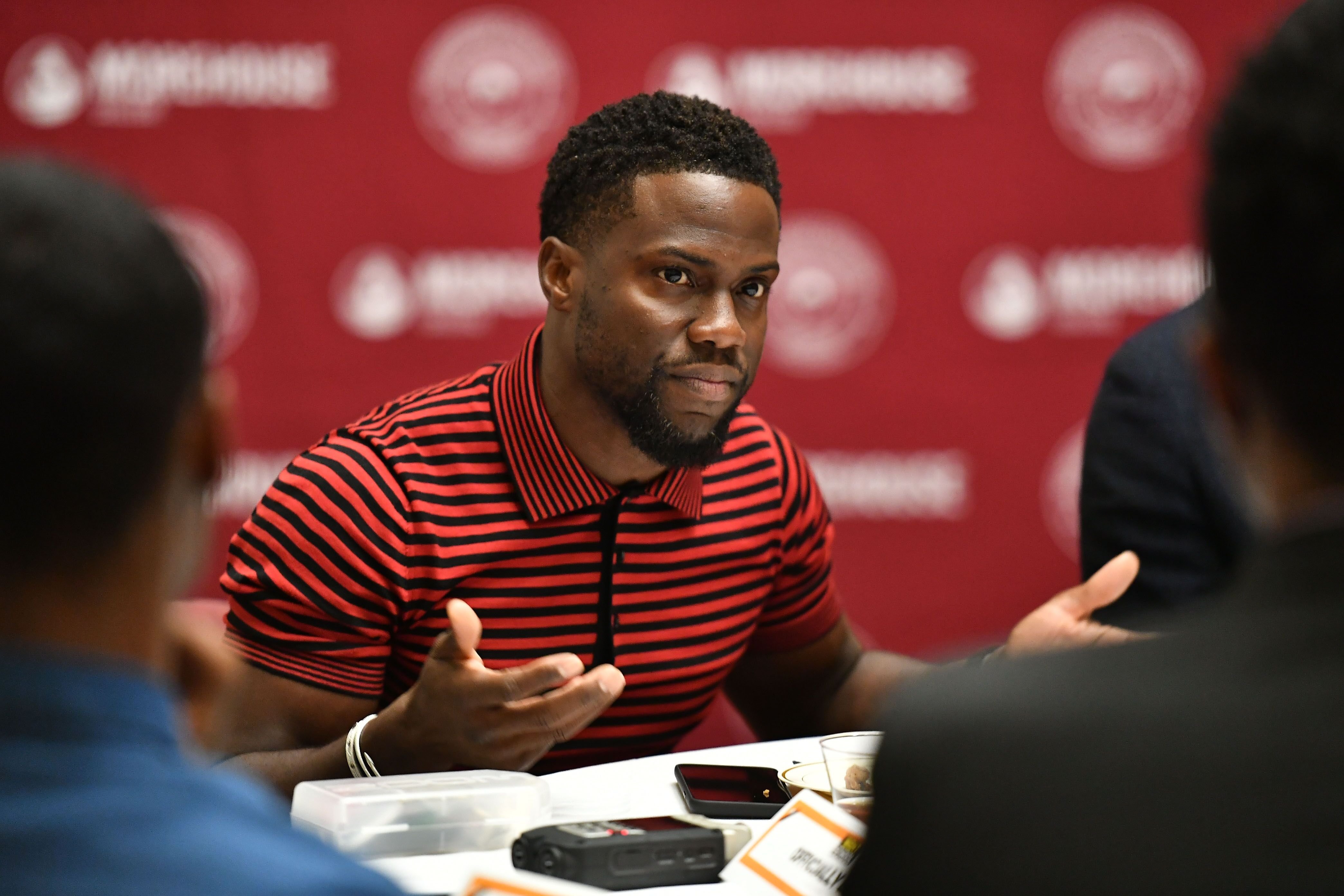 Kevin Hart at a speaking engagement | Source: Getty Images/GlobalImagesUkraine