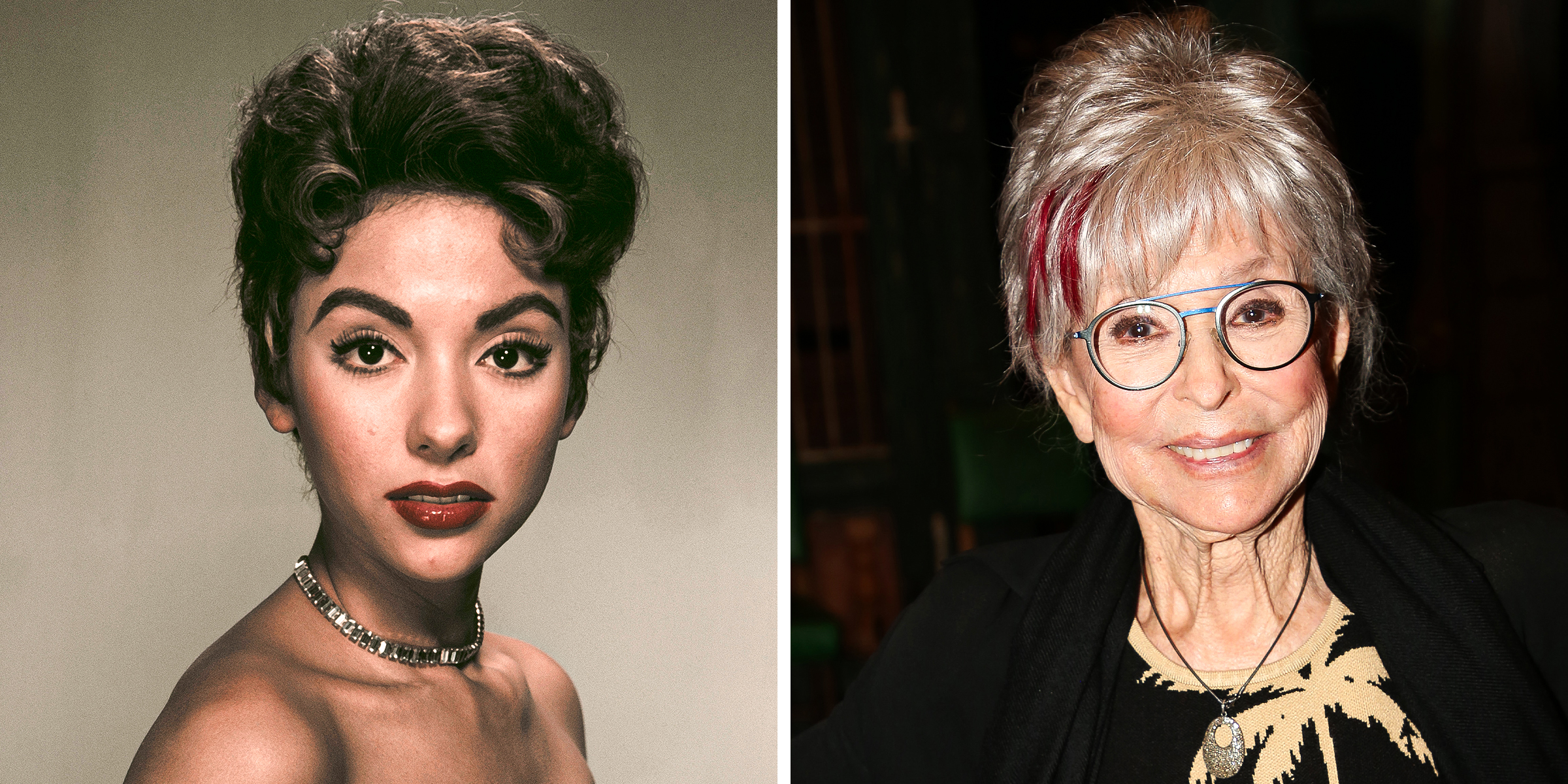 Young Rita Moreno | Older Rita Moreno | Source: Getty Images