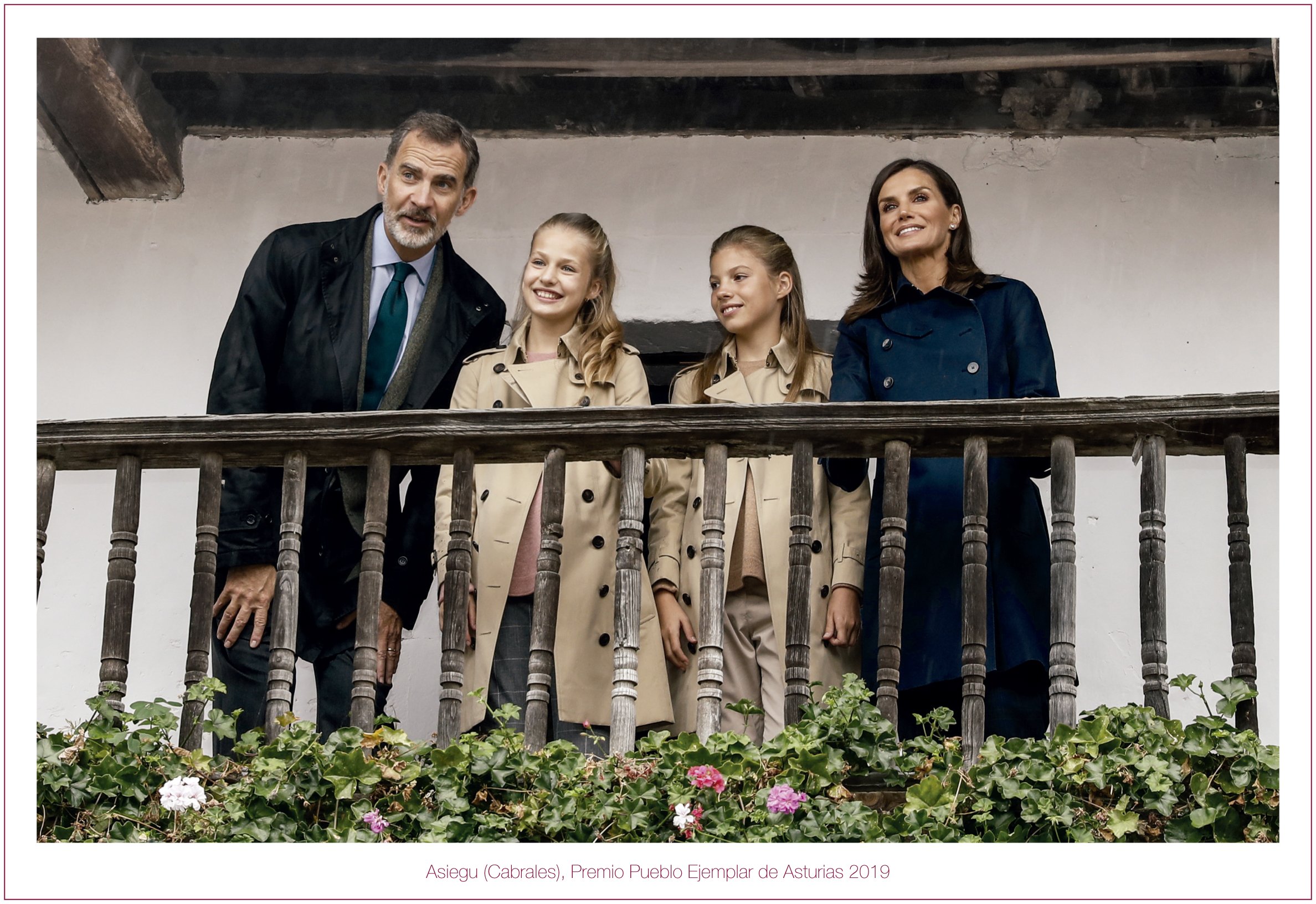King Felipe with Queen Letizia and their children Princess Leonor and Princess Sofia on December 10, 2018 in Madrid, Spain. / Source: Getty Images
