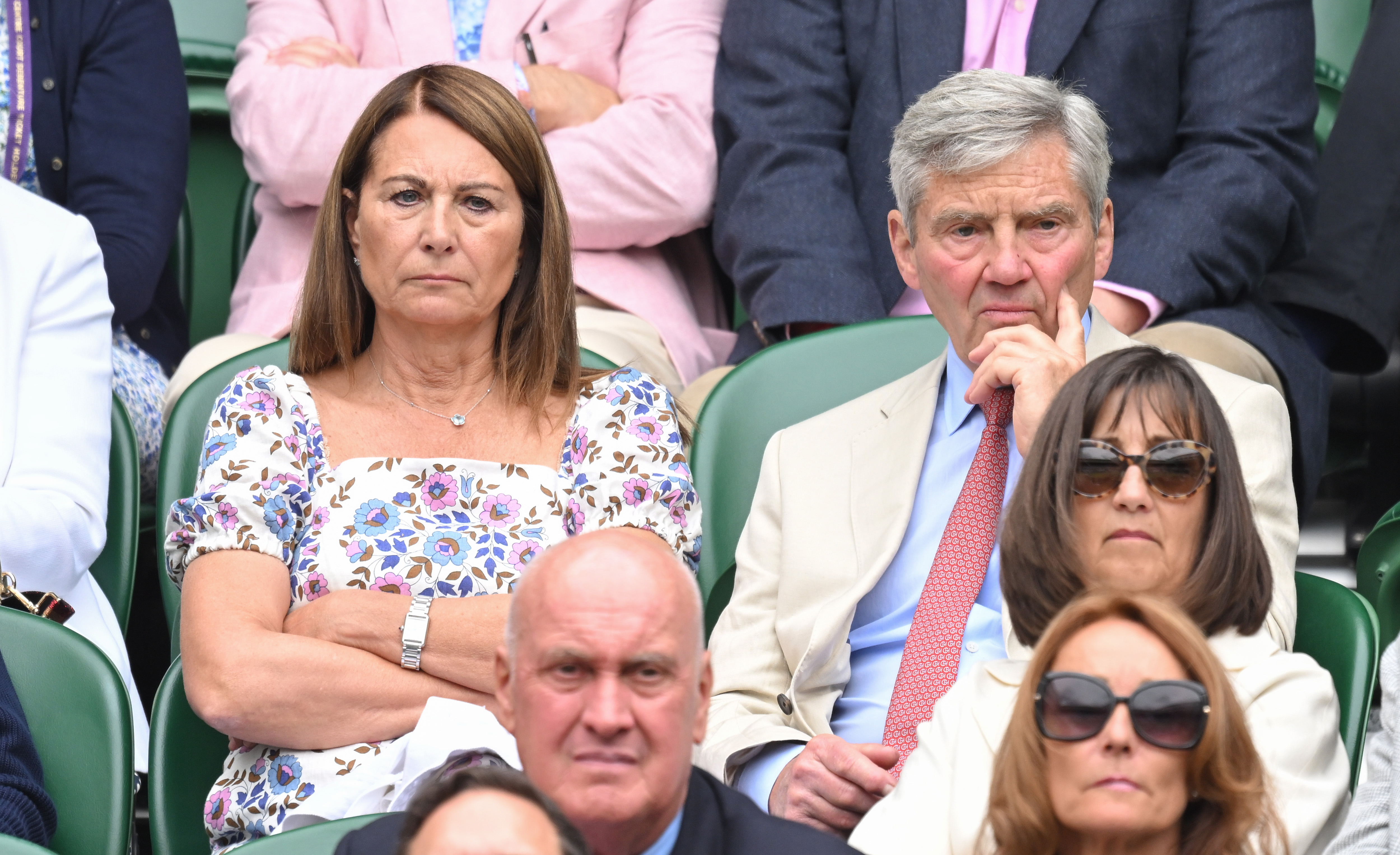Carole and Michael Middleton attending Day Three of Wimbledon 2022 in London, England on June 29, 2022 | Source: Getty Images