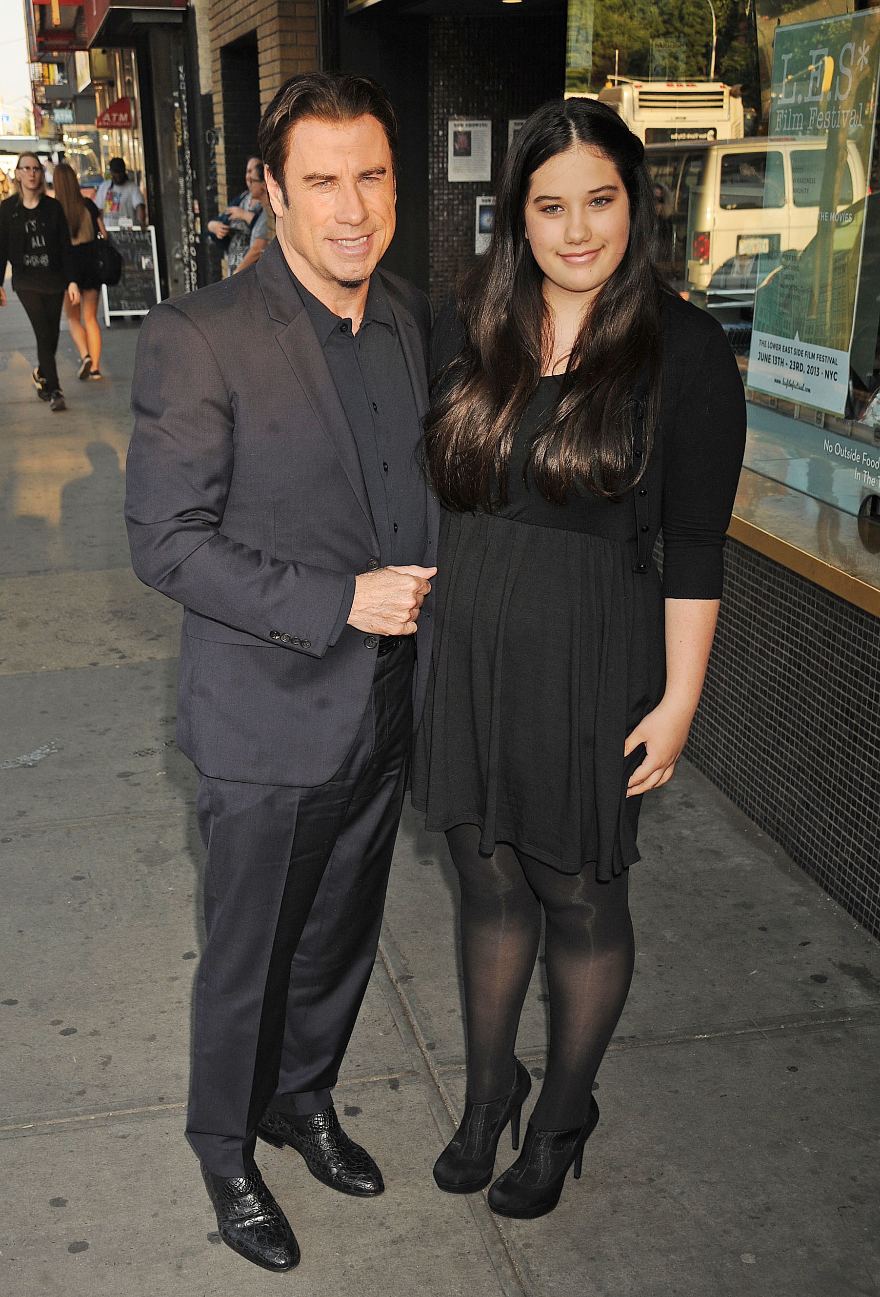 John Travolta and Ella Bleu Travolta in New York in 2013 | Source: Getty Images