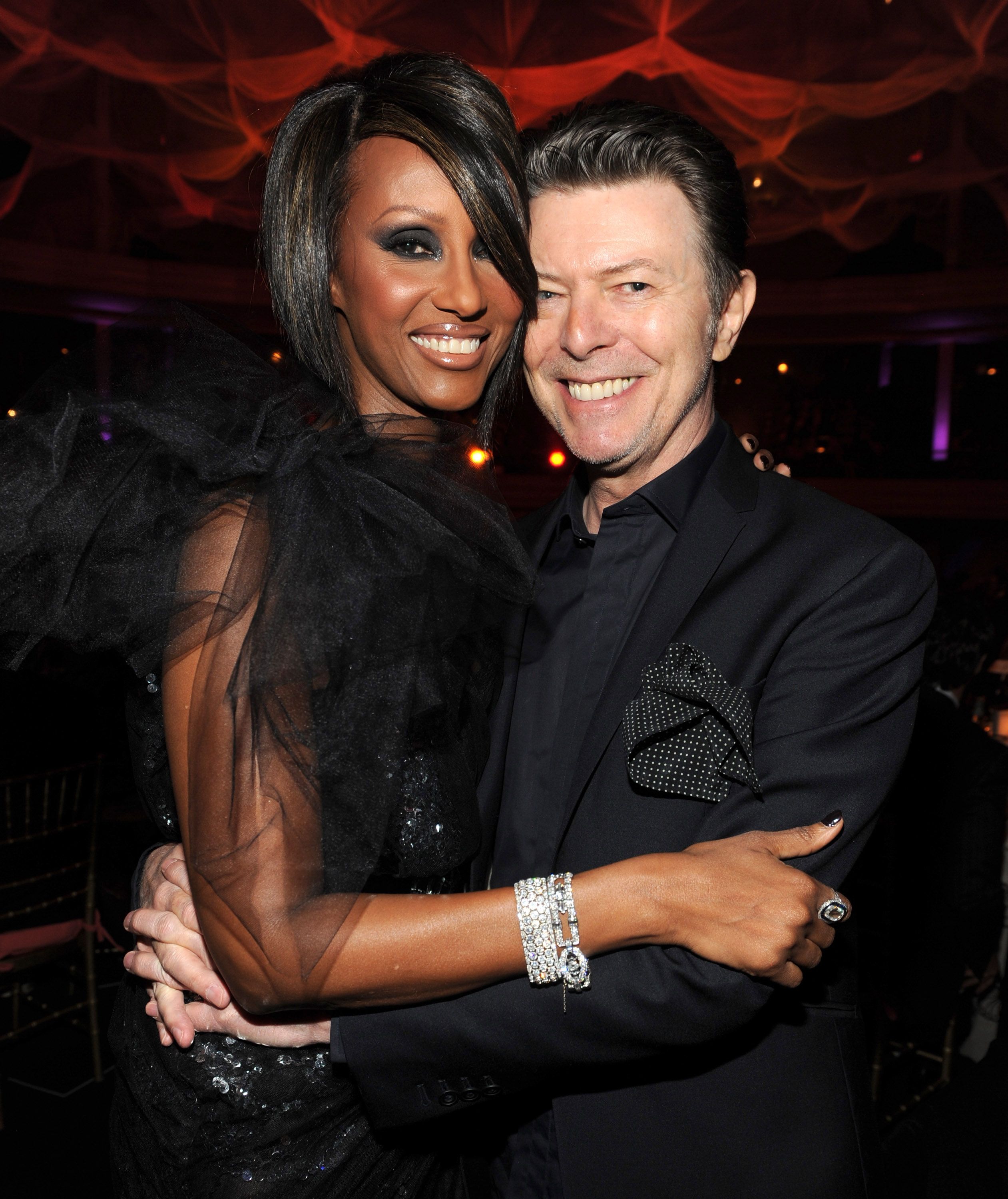 Iman and David Bowie October 15, 2009 in New York City | Source: Getty Images