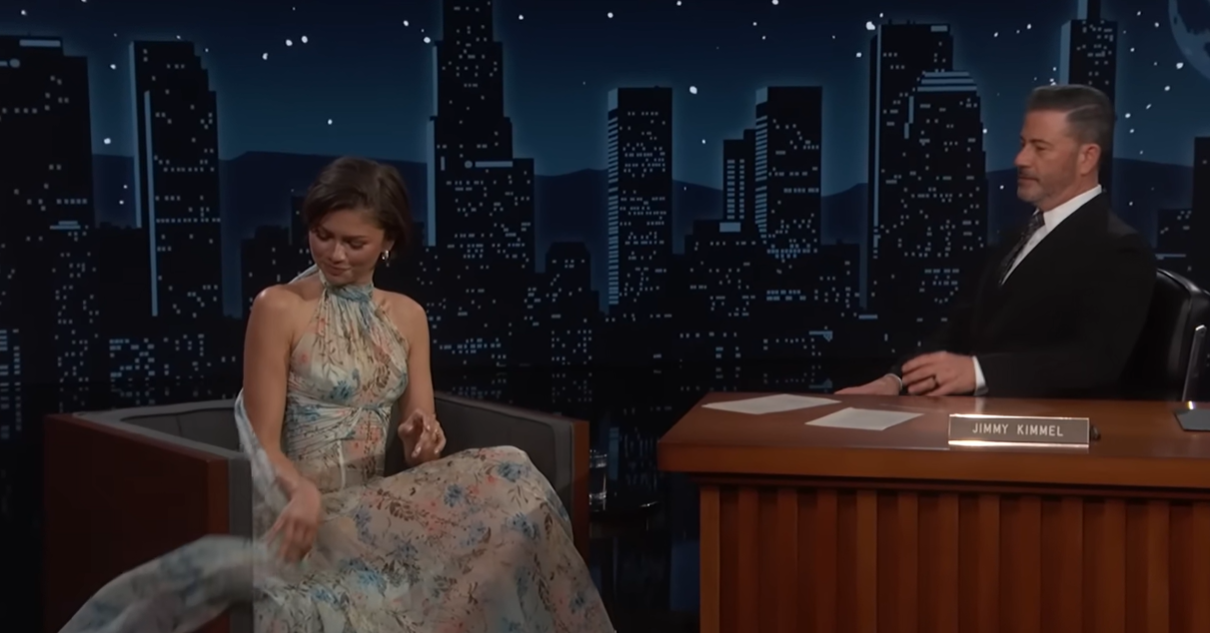 Zendaya appears on "Jimmy Kimmel Live." | Source: YouTube/JimmyKimmelLive