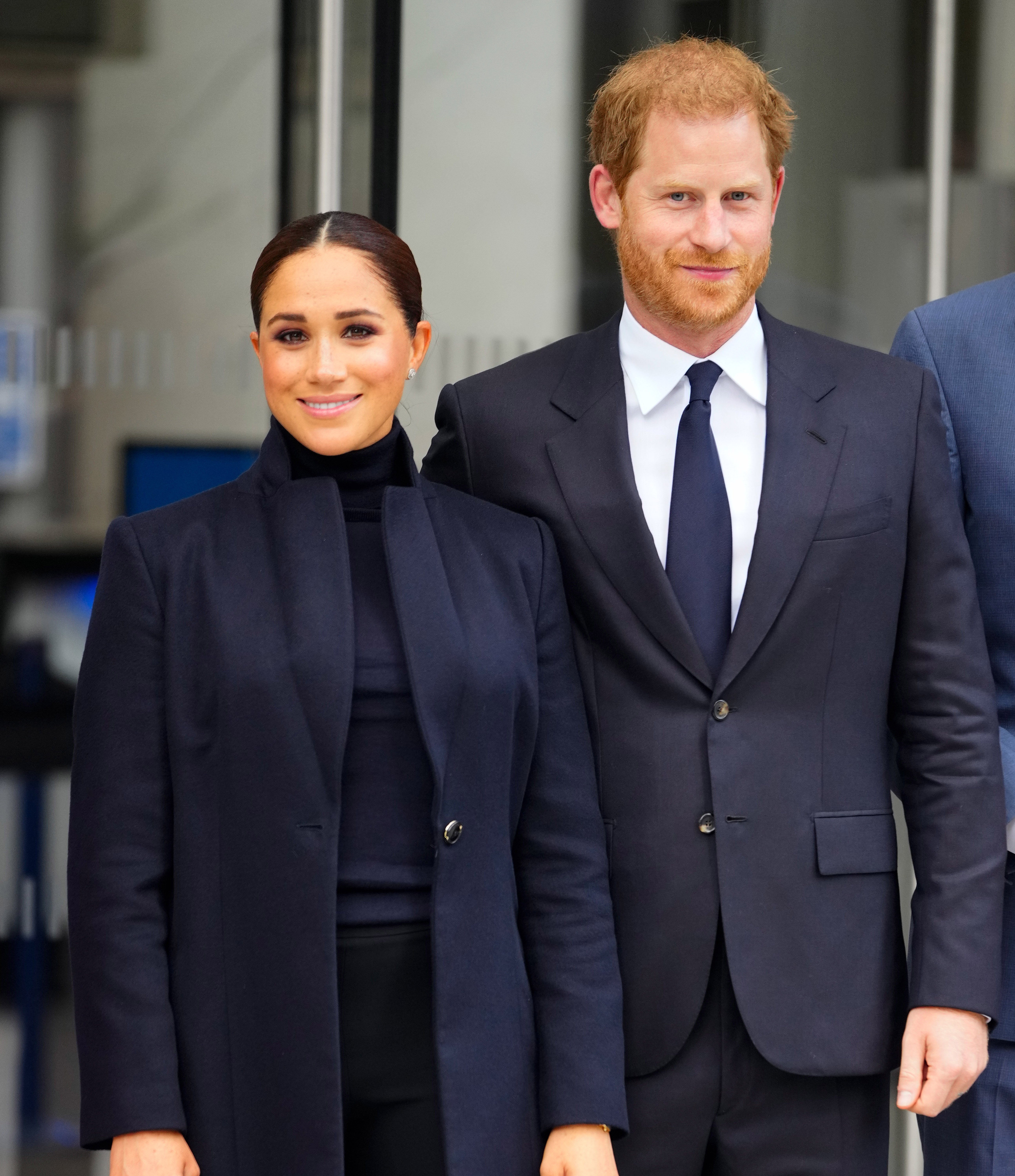 Prince Harry and Meghan Markle visited the One World Observatory as NY Governor Hochul and NYC Mayor Blasio along with them in New York City, United States, on September 23, 2021. | Source: Getty Images