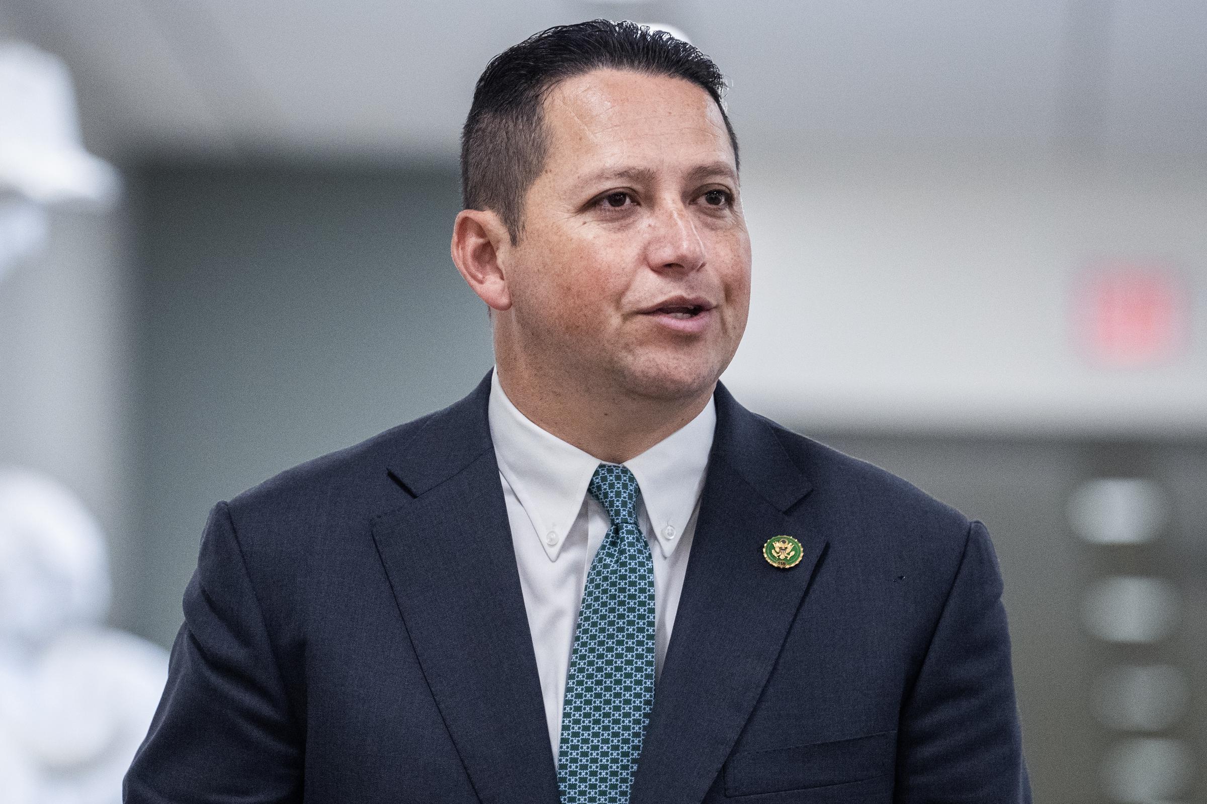 Rep. Tony Gonzales, R-Texas, makes his way to House votes in the U.S. Capitol on Wednesday, June 5, 2024. | Source: Getty Images