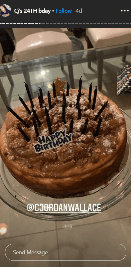 A photo of C.J. Wallace's birthday cake. | Photo: Instagram/Tyanna810