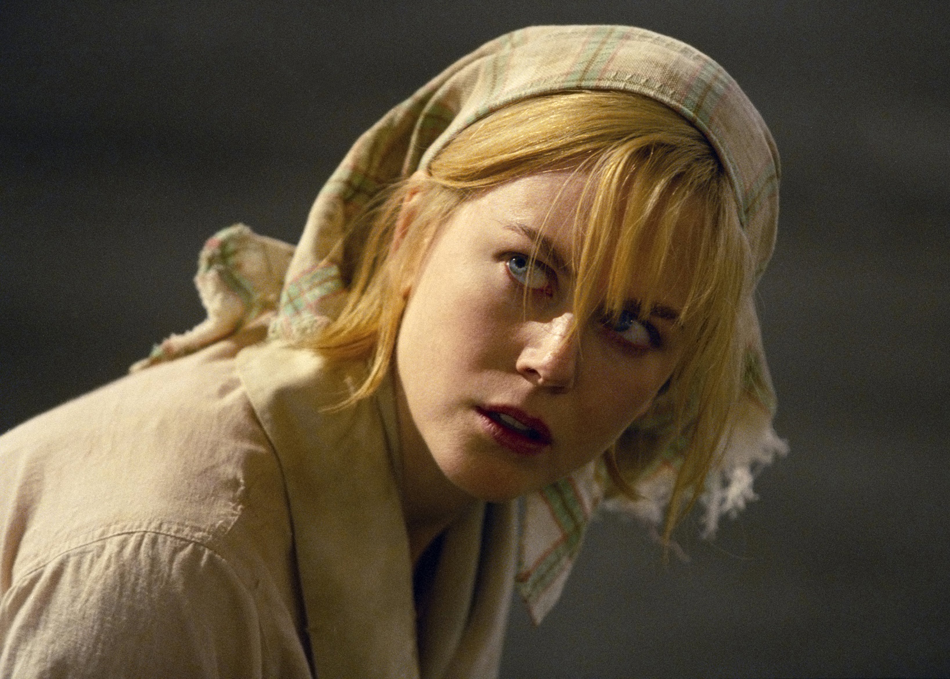 Nicole Kidman as Grace Margaret Mulligan in "Dogville", directed by Lars Von Trier in Sweden, 2002 | Getty Images