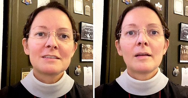 Sister Claudette Powell talking in a TikTok video. | Source: tiktok.com/nunsenseforthepeople