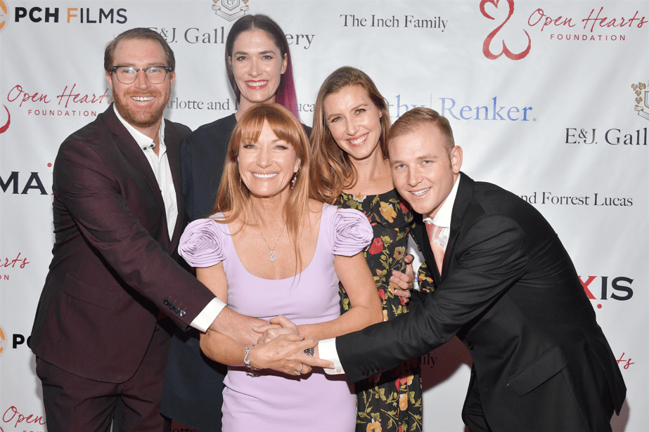 Actress Jane Seymour poses with her children at The Open Hearts Foundation's 2019 Open Hearts Gala at SLS Hotel on February 16, 2019 in Beverly Hills, California. | Source: Getty Images