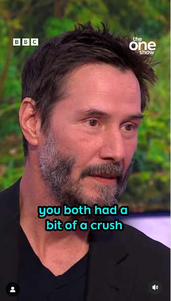 Keanu Reeves during an interview on "BBC The One Show" from a video posted on October 24, 2024 | Source: Instagram/bbctheoneshow