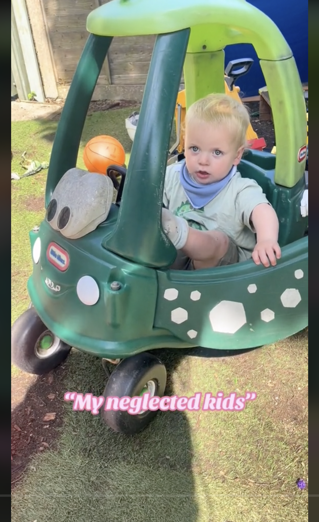 Nicole Austin's son playing, as seen in a clip dated June 1, 2024 | Source: TikTok/@theaustins_1