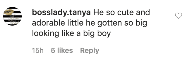 A fan commented on a picture of Niko Khale and Keyshia Cole’s son, Tobias, wearing a blue Adidas tracksuit | Source: Instagram.com/tobiaskhale