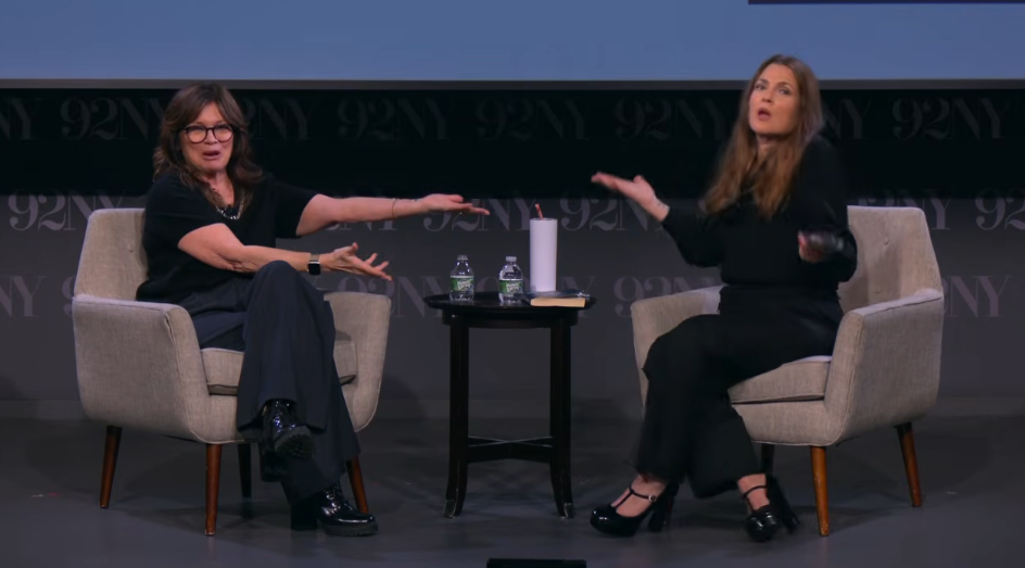 Valerie Bertinelli talking about her new book with Drew Barrymore on March 24, 2026 | Source: YouTube/The 92nd Street Y, New York