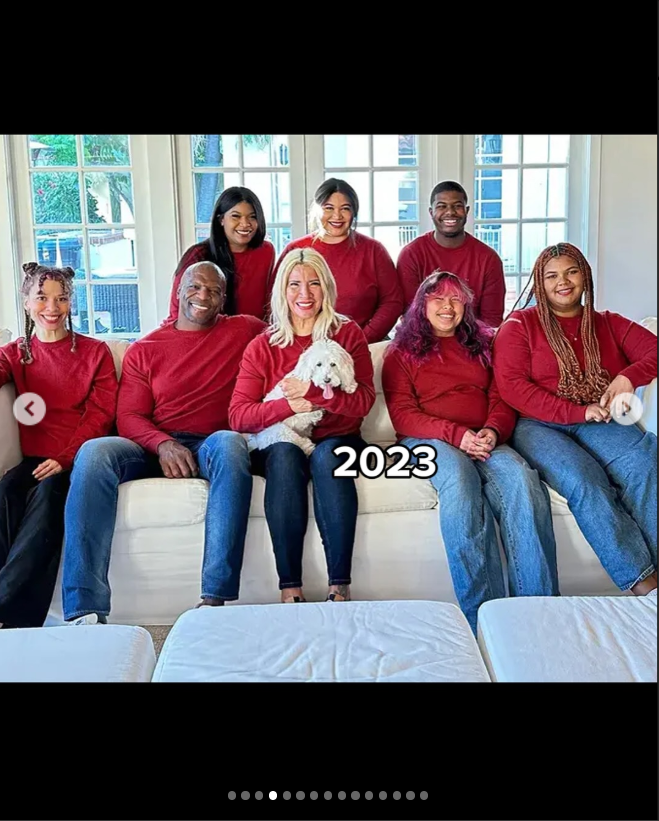 Terry Crews, Rebecca King-Crews and family members in 2023, from a post dated July 29, 2025. | Source: Instagram/terrycrews