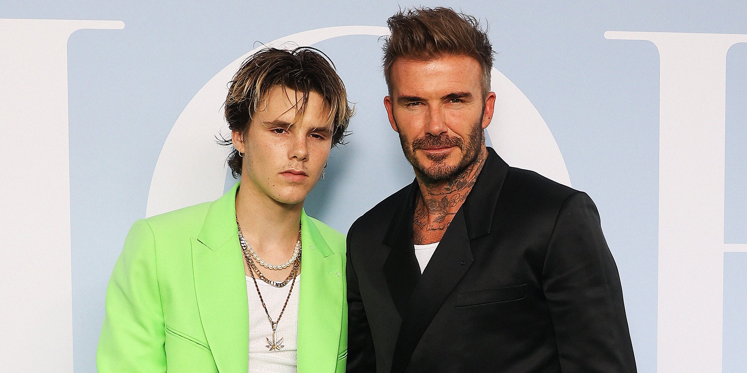 Cruz Beckham and David Beckham | Source: Getty Images 