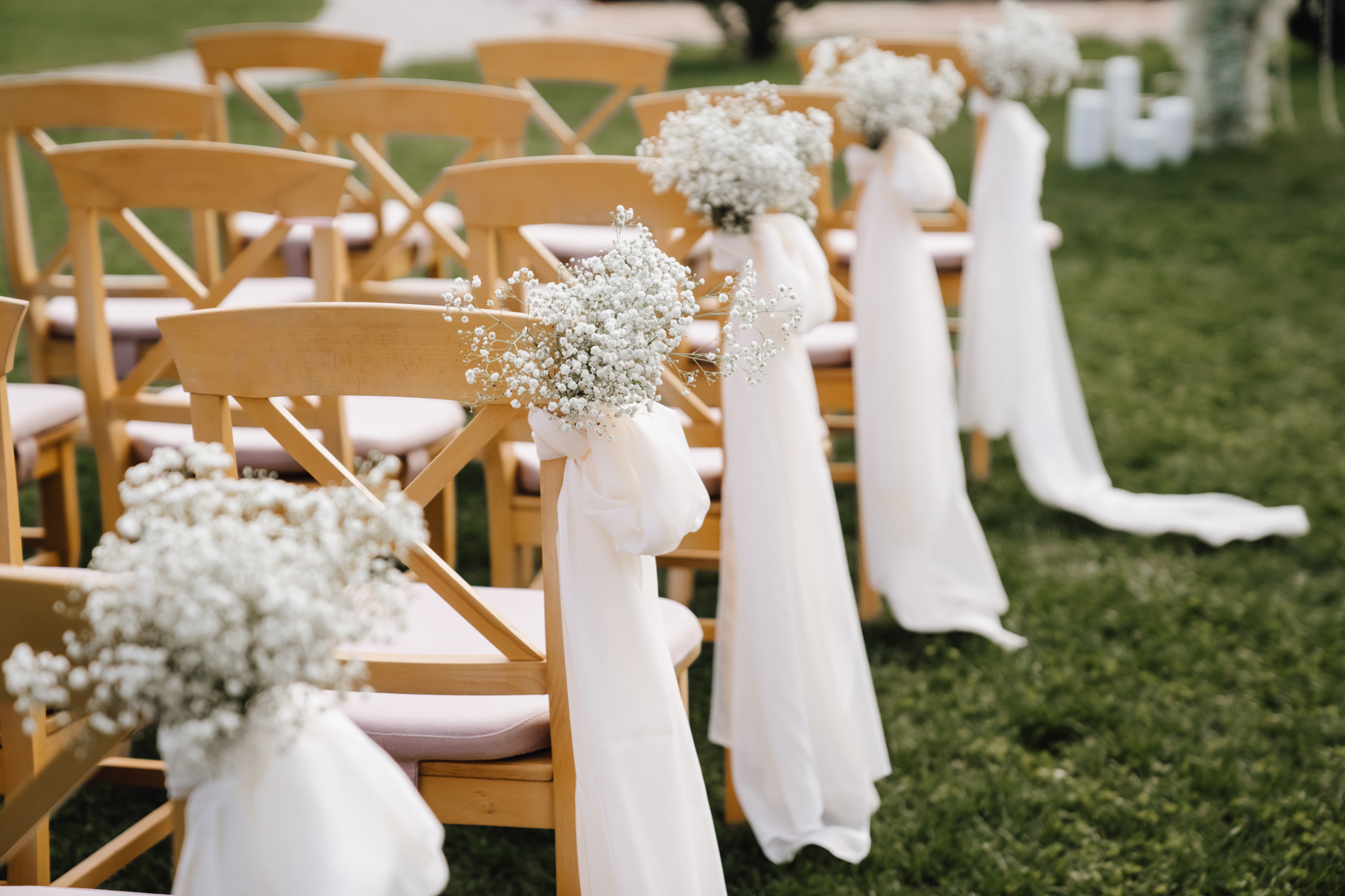Chairs decorated during a wedding ceremony | Source: Shutterstock
