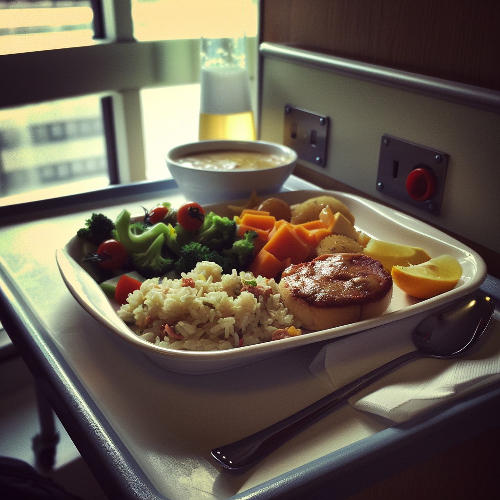 A tray of hospital food | Source: Midjourney
