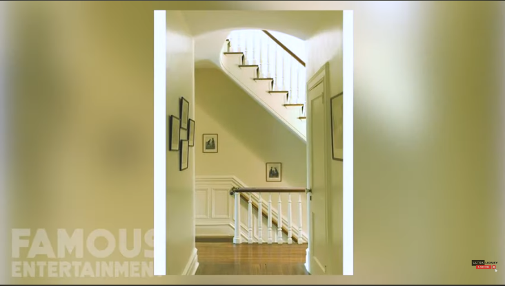 Georgian staircase in Madonna's New York mansion. Source: youtube.com/@Famous_Entertainment