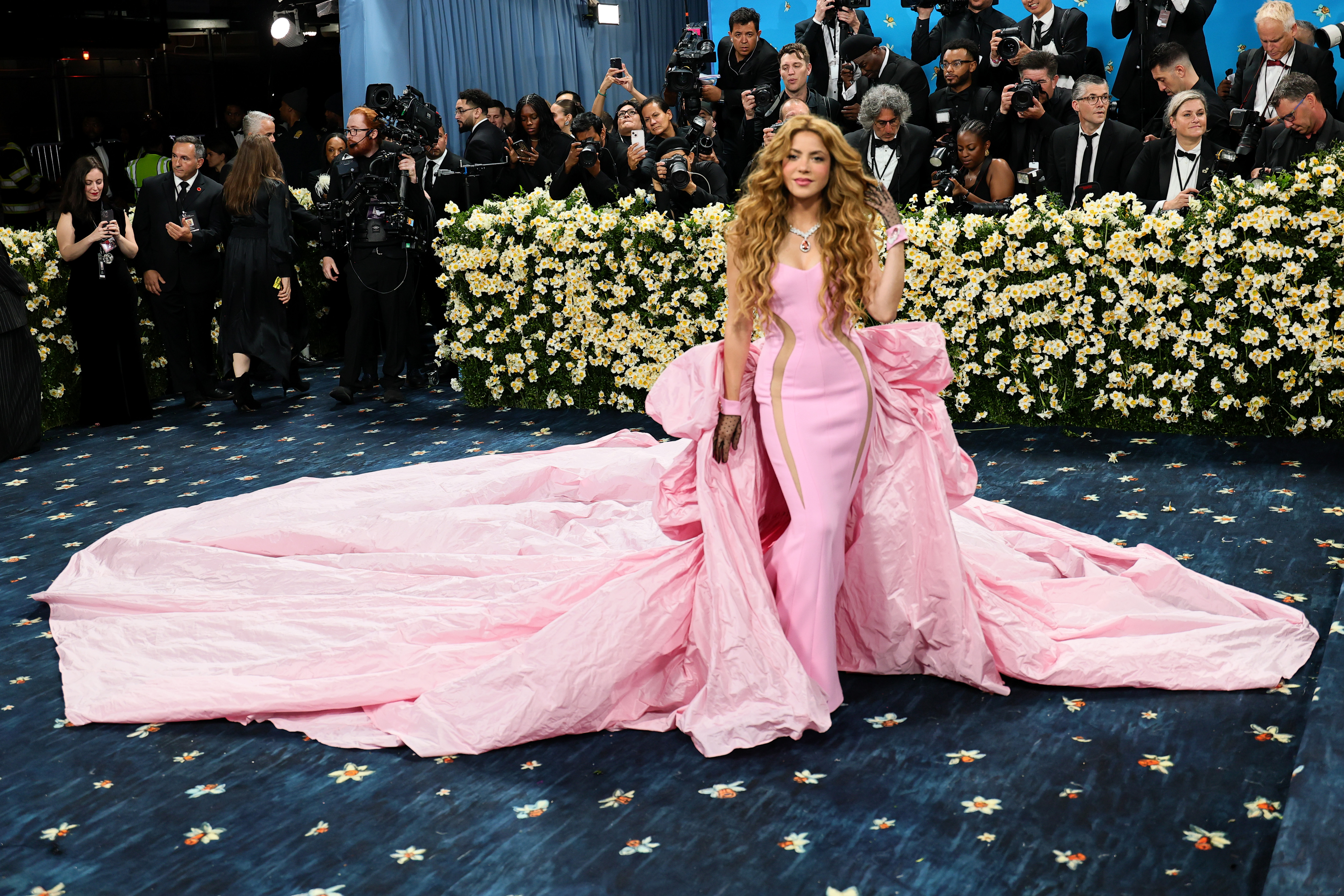 Shakira attends the Met Gala at the Met Museum in New York, on May 5, 2025 | Source: Getty Images