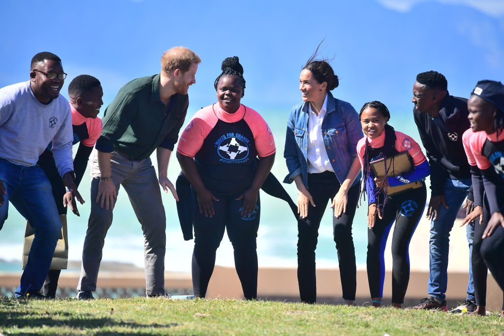  Meghan, Duchess of Sussex and Prince Harry, Duke of Sussex visit Waves for Change, an NGO, at Monwabisi Beach during their royal tour of South Africa on September 24, 2019 in Cape Town, South Africa. | Source: Getty Images