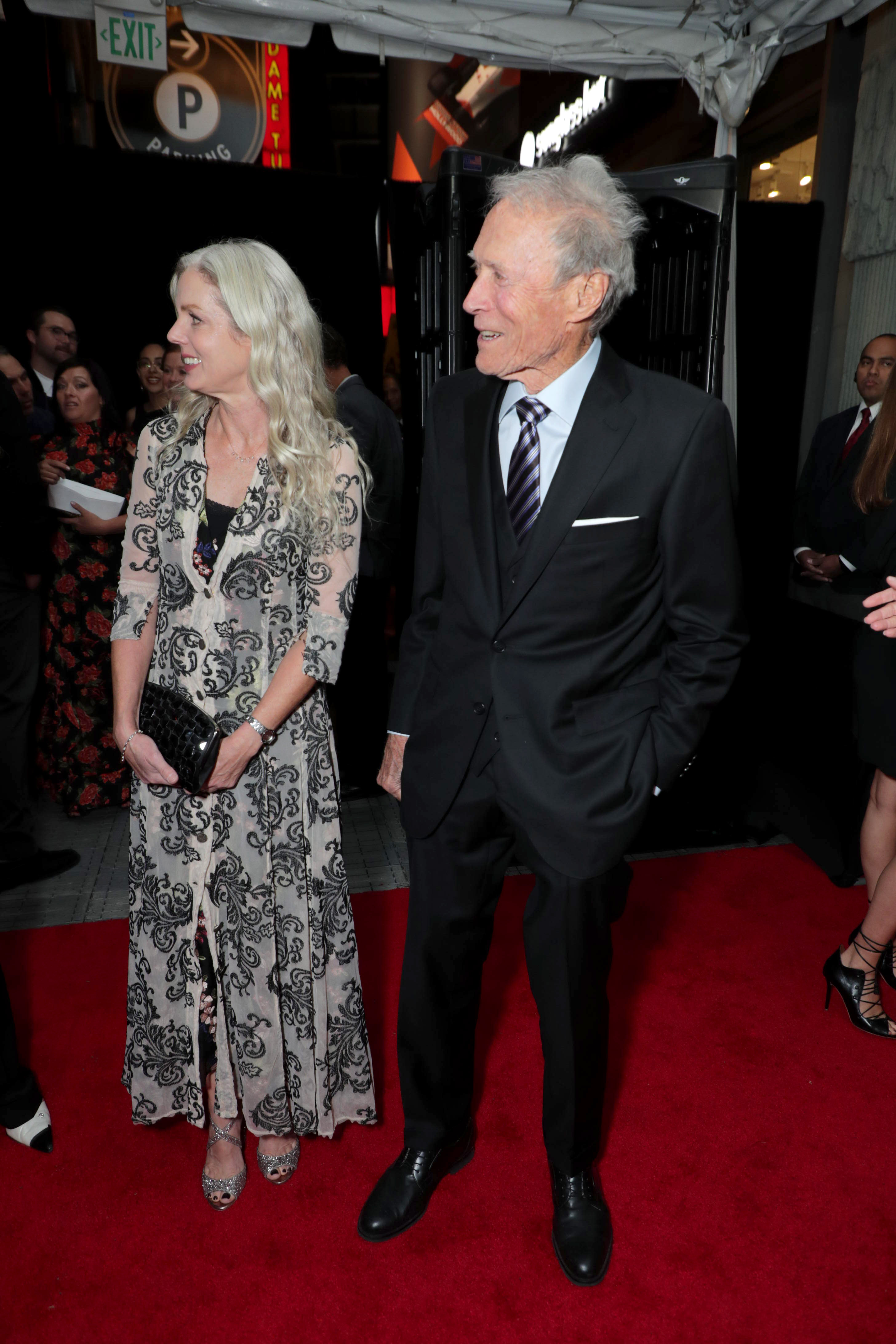 Christina Sandera and Clint Eastwood at the AFI Fest 2019, in Los Angeles, on November 20, 2019. | Source: Getty Images