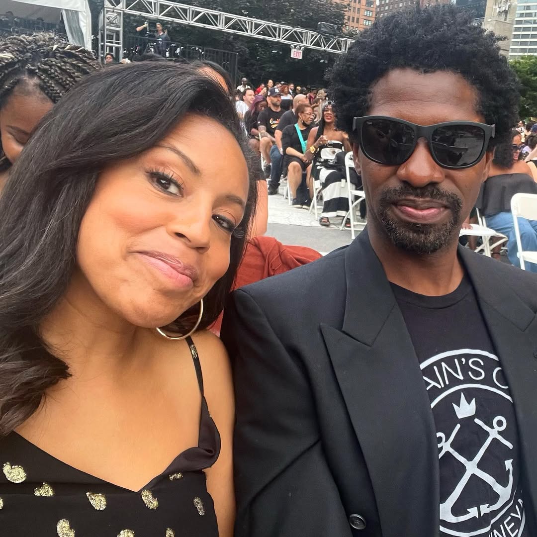 Sheinelle Jones and her husband Uche Ojeh attend a concert, from a post dated June 11, 2022. | Source: Instagram/sheinelle_o